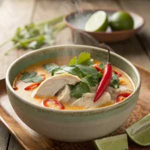 Delicious Thai Chicken Curry Soup That Warms Your Soul 5 Thai Chicken Curry Soup with coconut milk, chicken, and fresh herbs