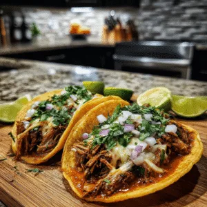 Birria Tacos Delight: A Soul-Warming Beef Birria Recipe 8 Hyper realistic Birria Tacos with beef, cilantro, onion, and consommé
