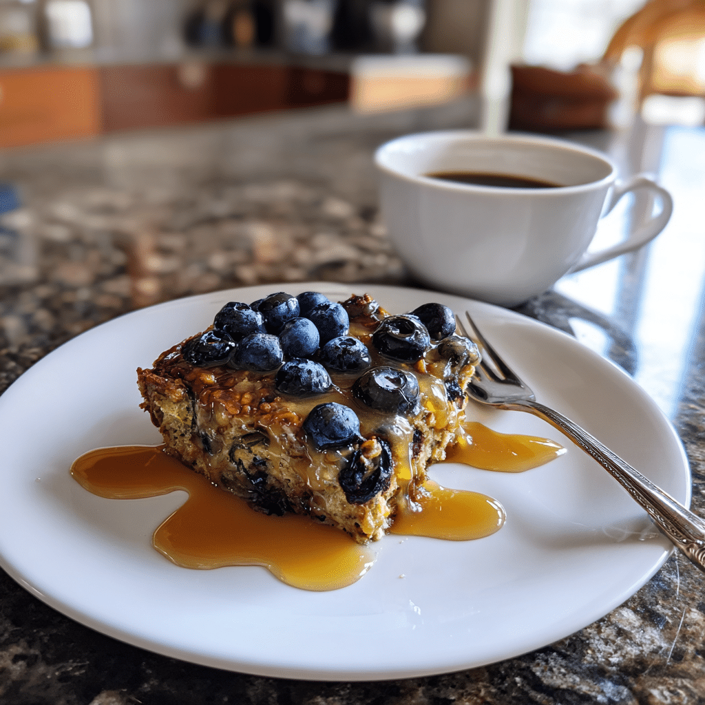 Zucchini Blueberry Baked Oatmeal Bliss: A Weekend Breakfast Delight 5 u1891677983 Hyper realistic photo of a serving of zucchini bl 936e4bf2 455d 40e7 bdd0 755308a29be1 2