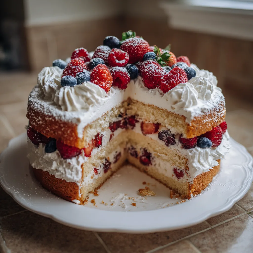 Berry Chantilly Cake: Delightfully Light and Fruity Dessert for All Occasions 2 DBerry Chantilly Cake