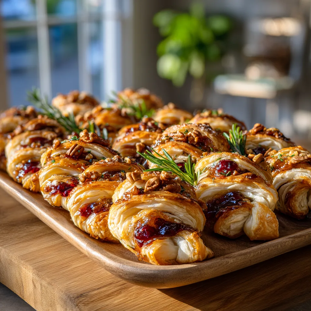 Cranberry Brie Pastry Twists: Irresistibly Festive Christmas Appetizers for Holiday Cheer 4 Cranberry Brie Pastry Twists