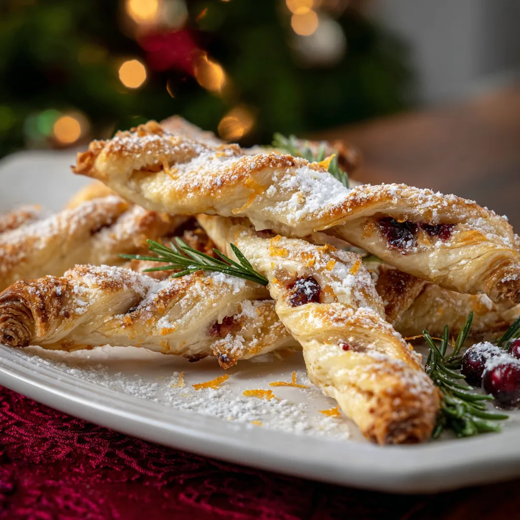 Cranberry Brie Pastry Twists