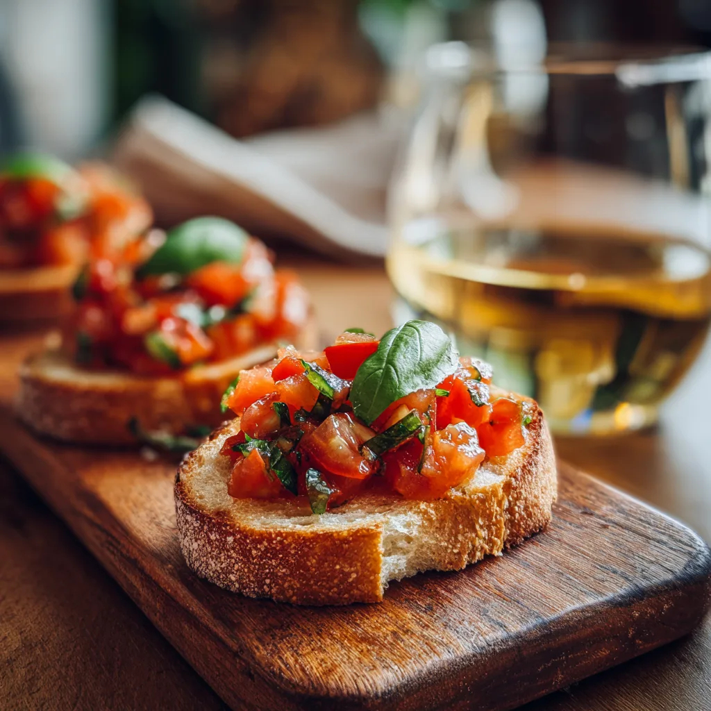 Mini Bruschetta with Tomato & Basil