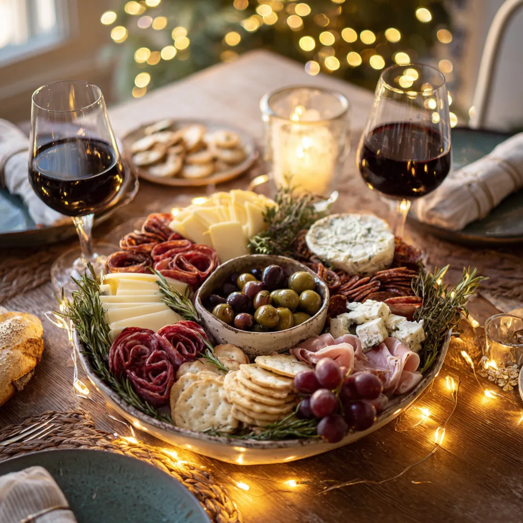 Christmas Antipasto Wreath Platter