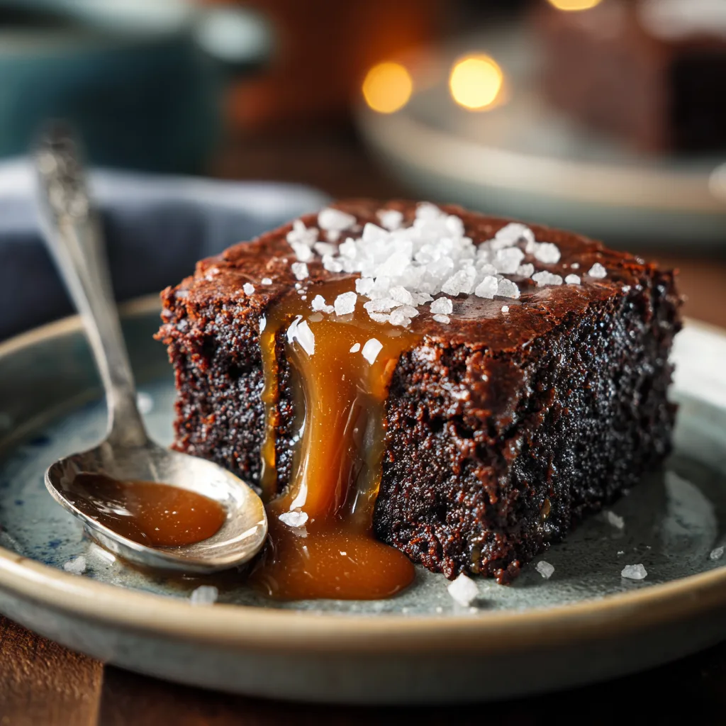 Molten Salted Caramel Brownies That Hit the Sweet Spot: Your Ultimate Thanksgiving Desserts Triumph! 4 Molten Salted Caramel Brownies