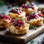 Cranberry Brie Tartlets with Thyme