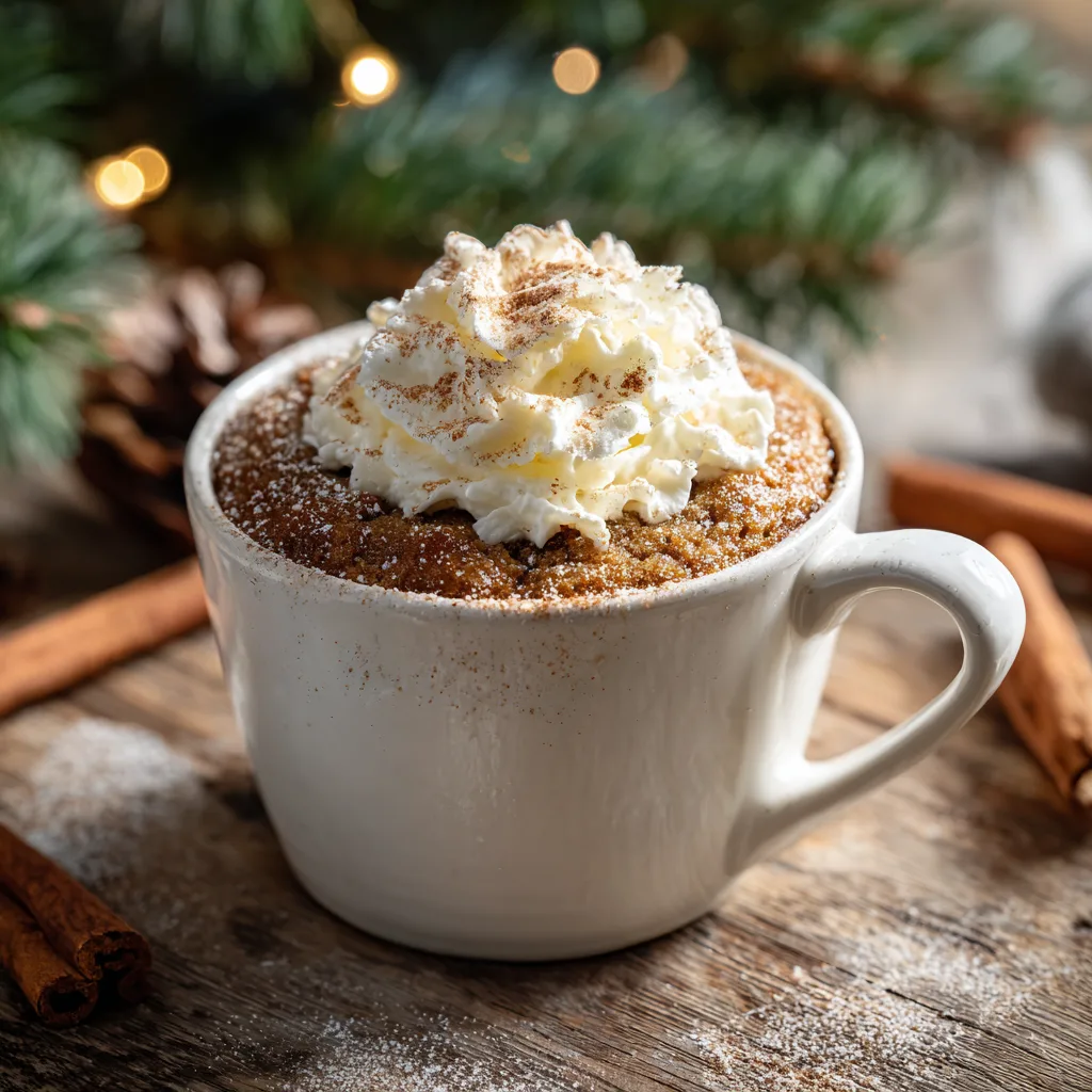 Gingerbread Mug Cake: A Cozy Thanksgiving Desserts Treat You’ll Love! 4 Gingerbread Mug Cake