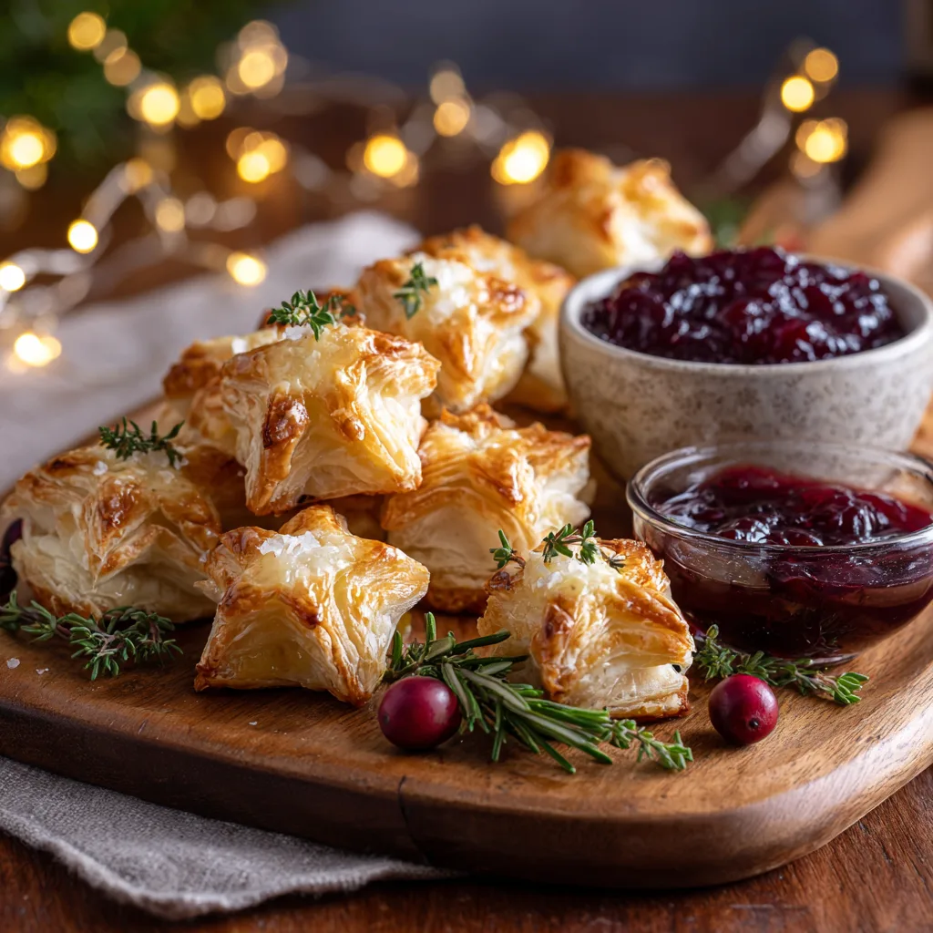 Mini Brie Stars with Cranberry Jam (Festive Puff Pastry Bites) – The Cutest Holiday Appetizer Ever 3 Mini Brie Stars with Cranberry Jam (Festive Puff Pastry Bites)