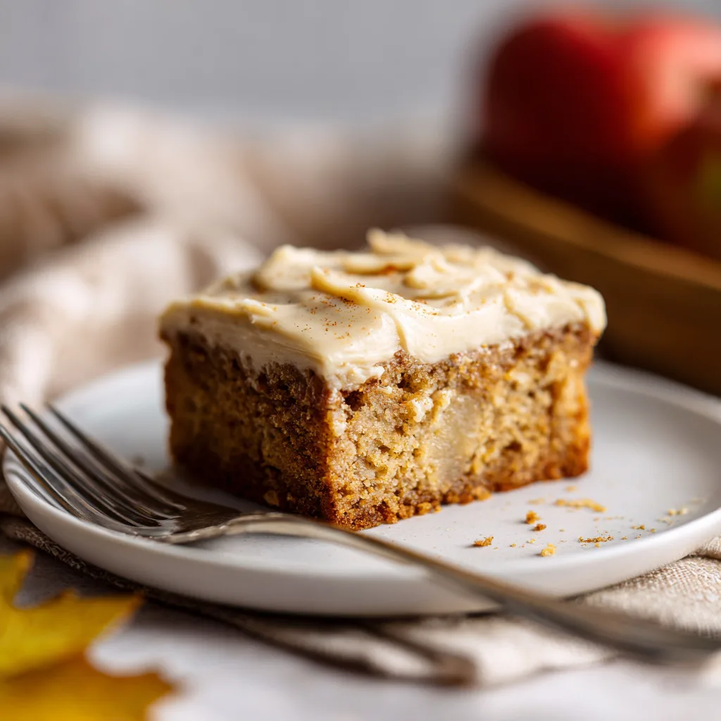 Apple Blondies with Brown Butter Frosting