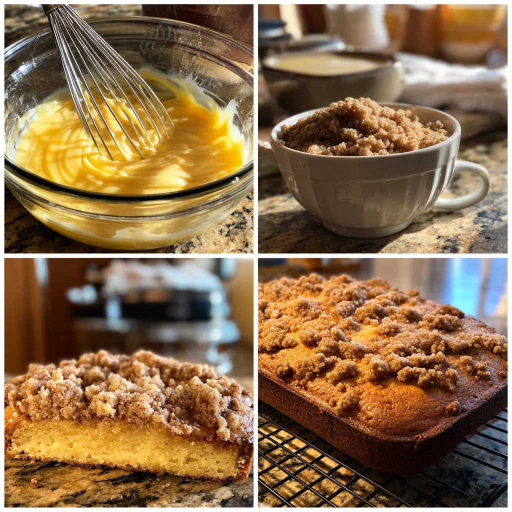 Step by Step Coffee Cake Recipe Home Kitchen