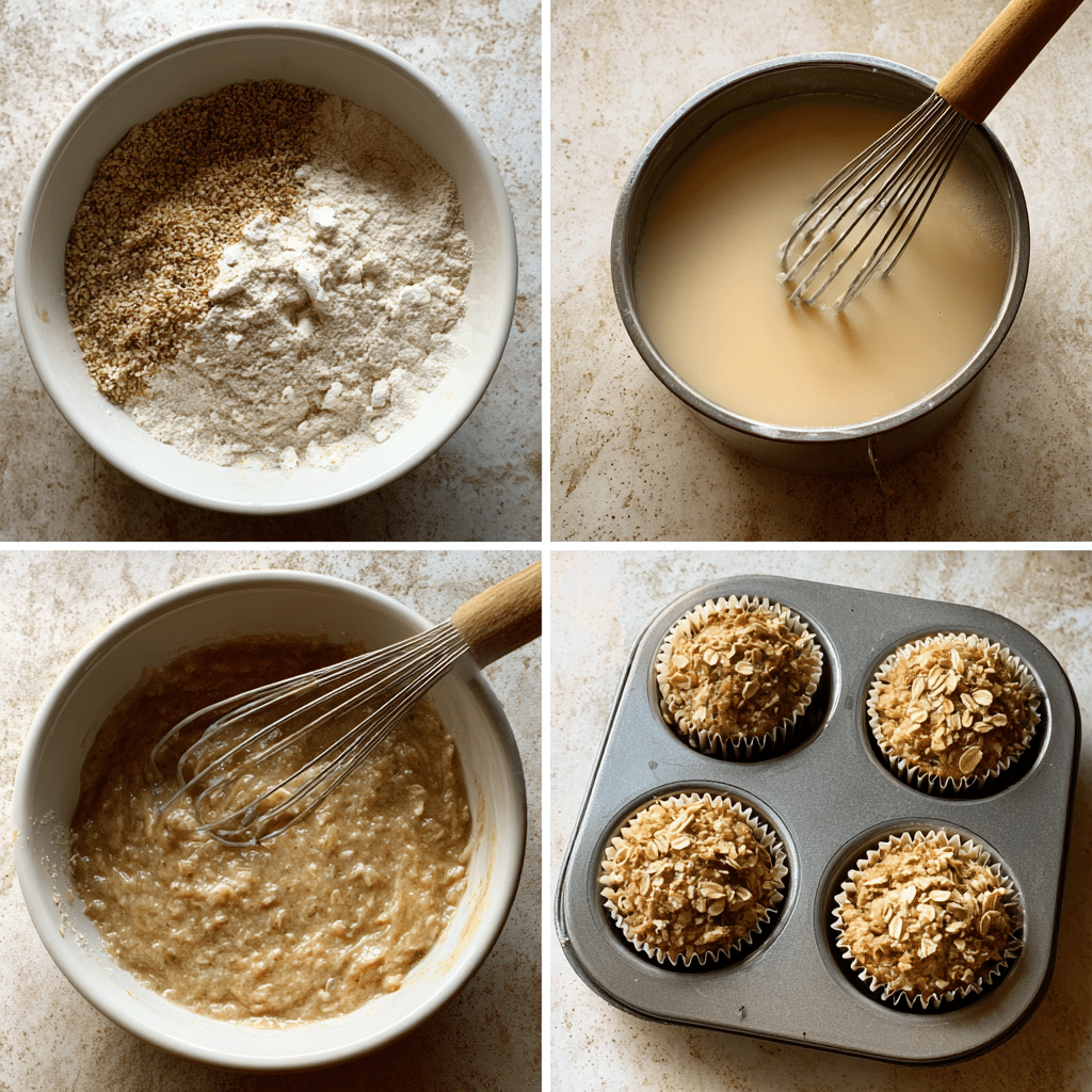 Oatmeal Muffins: Wholesome, Quick Breakfast Treats to Kickstart Your Day 4 Casual step-by-step process for making oatmeal muffins