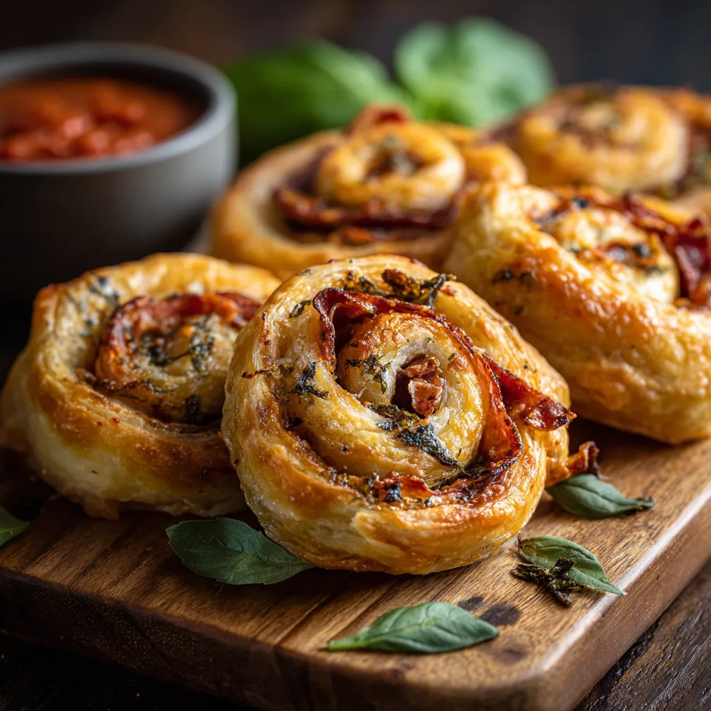 Antipasto Puff Pastry Pinwheels