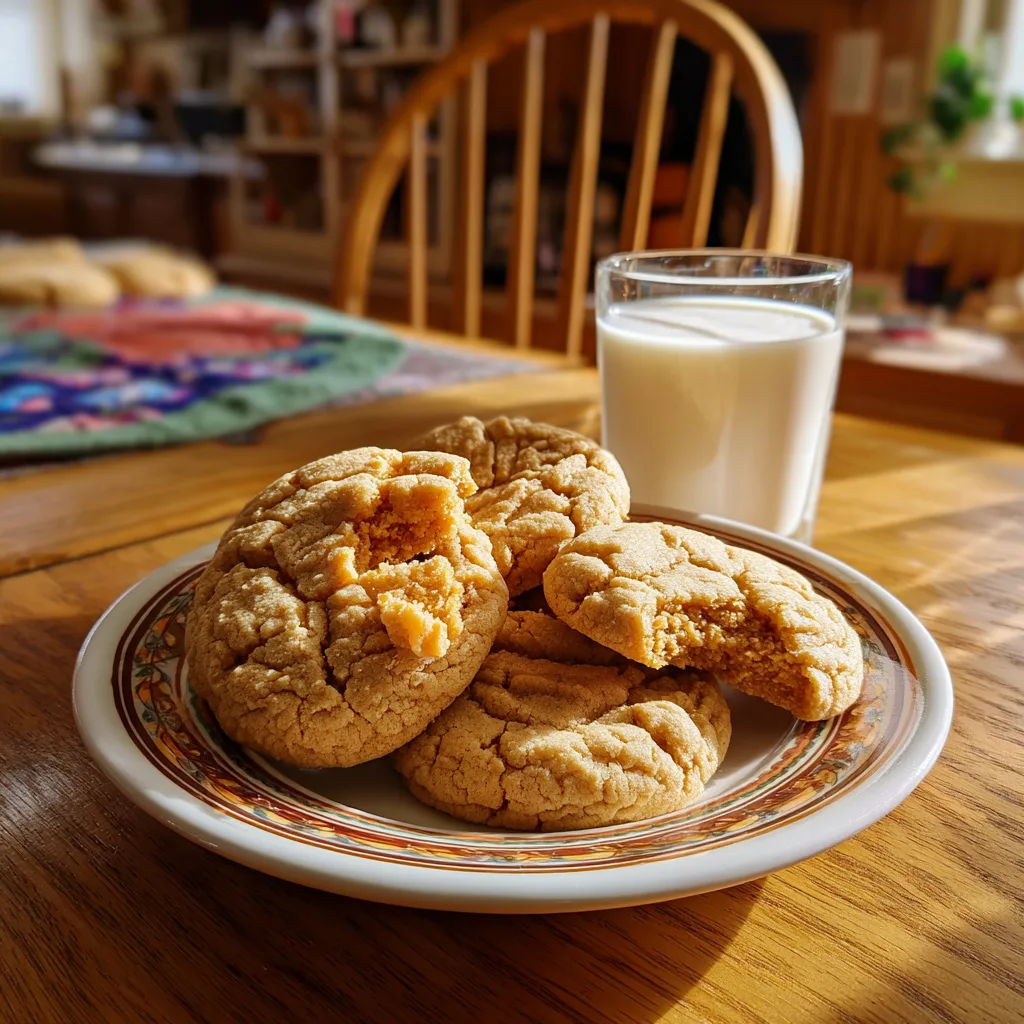 Peanut Butter Maple Soft Cookies