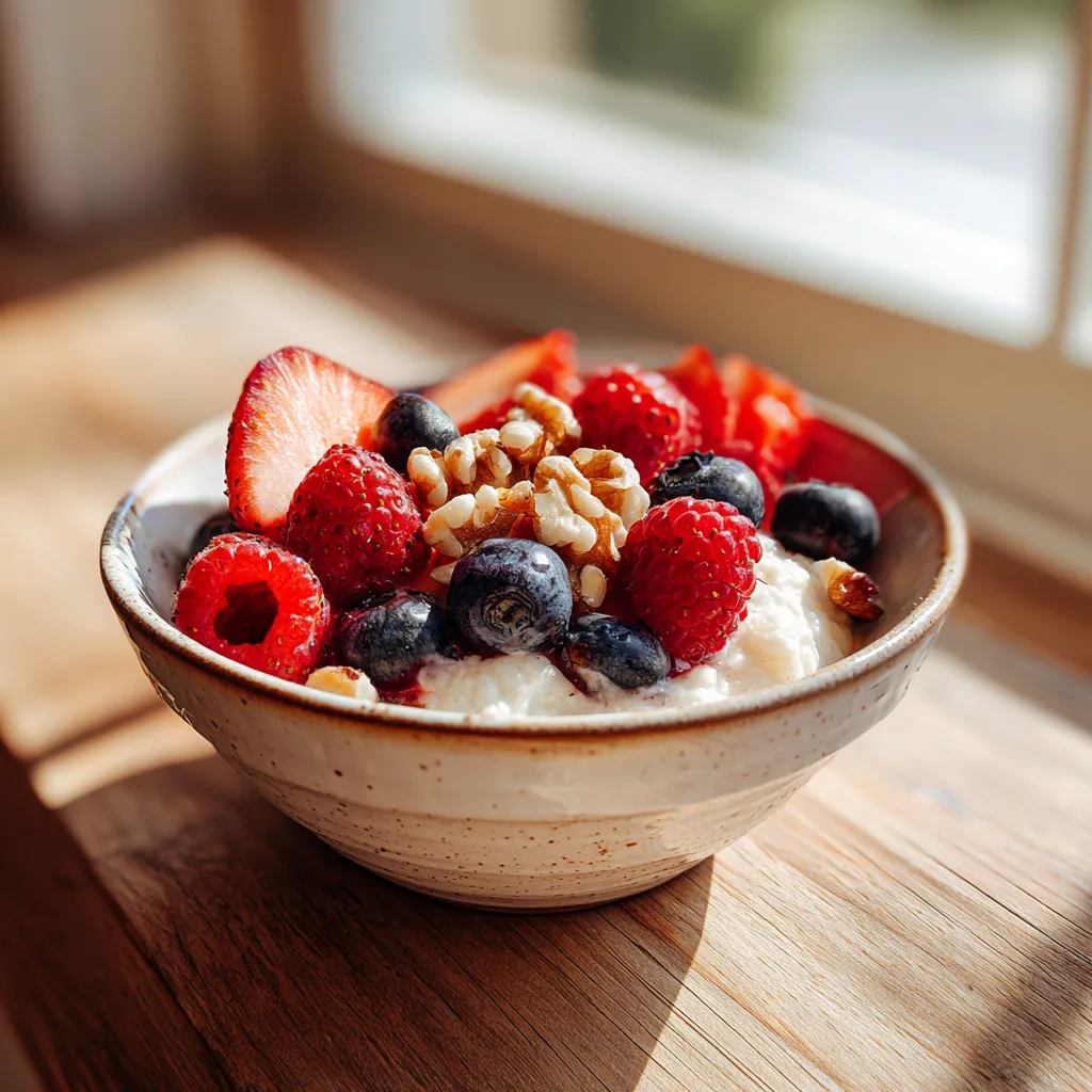 Cottage Cheese Breakfast Bowl with Berries & Nuts
