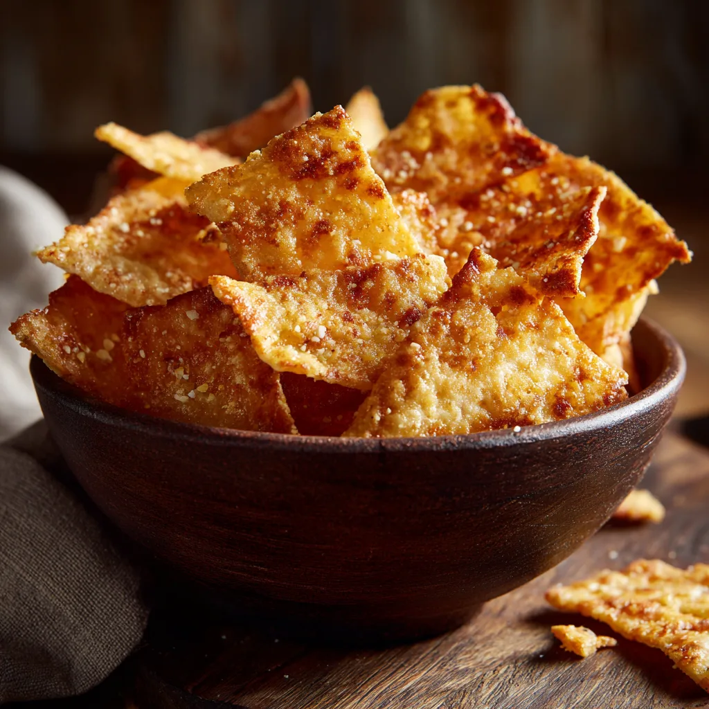 Crunchy Cottage Cheese Chips