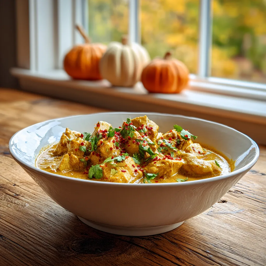 Pumpkin Curry Chicken Crockpot