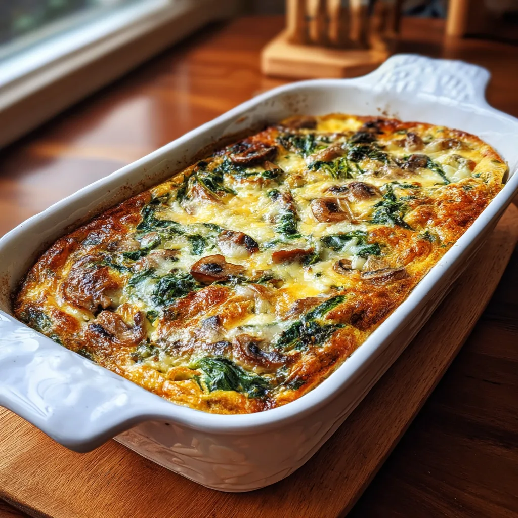 Spinach & Mushroom Egg Casserole: The Ultimate Savory Breakfast Casserole 4 Spinach & Mushroom Egg Casserole