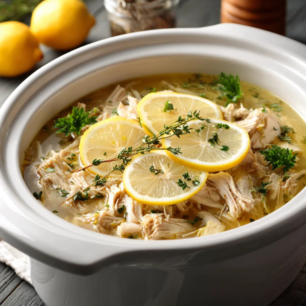 Healthy Lemon Chicken Crockpot