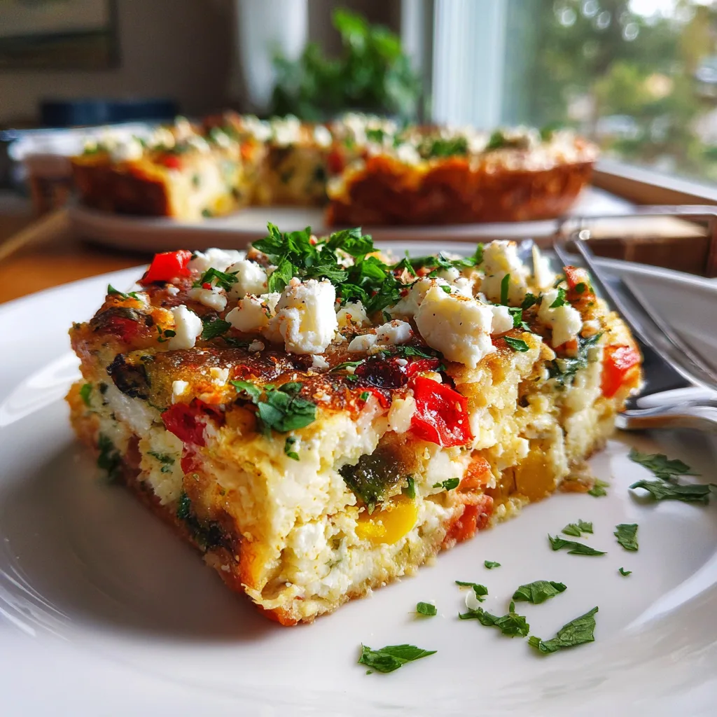 Vegetable & Feta Breakfast Casserole