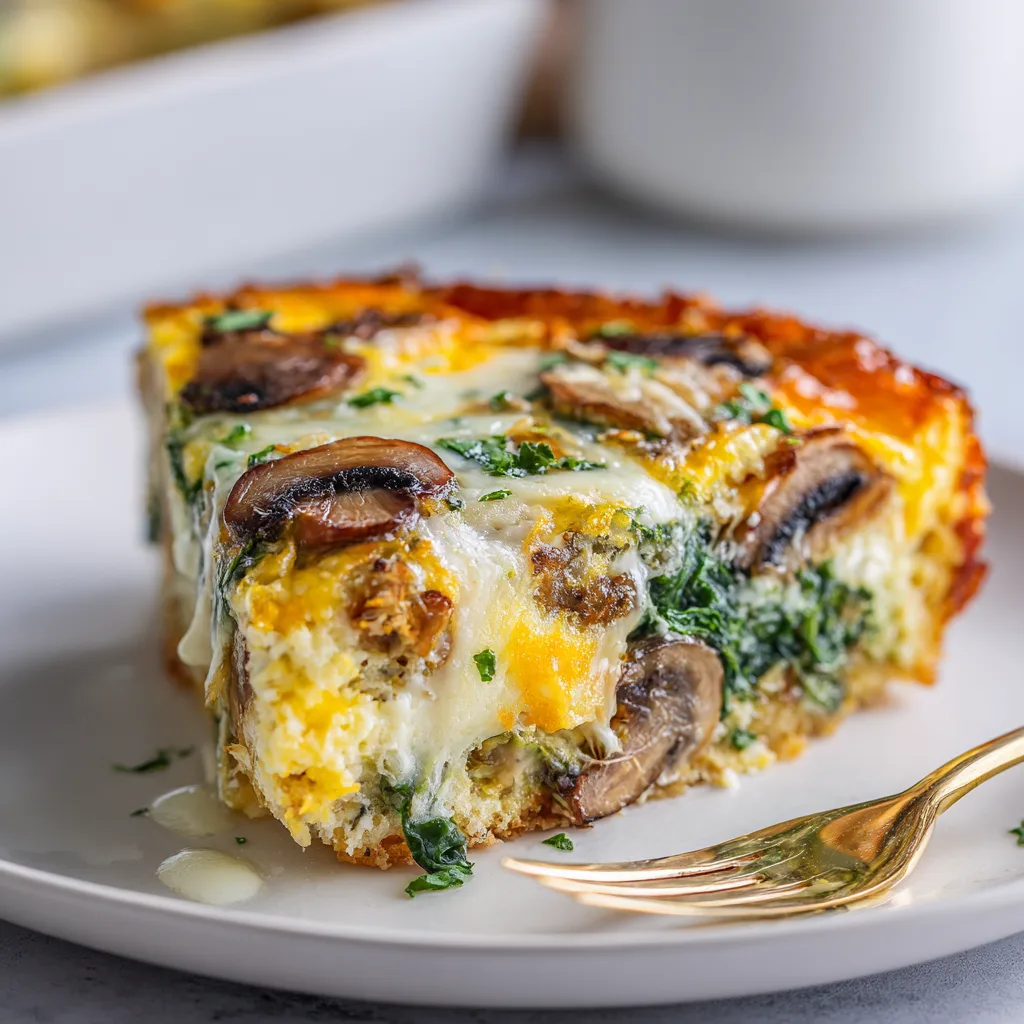 Spinach & Mushroom Egg Casserole: The Ultimate Savory Breakfast Casserole 3 Spinach & Mushroom Egg Casserole