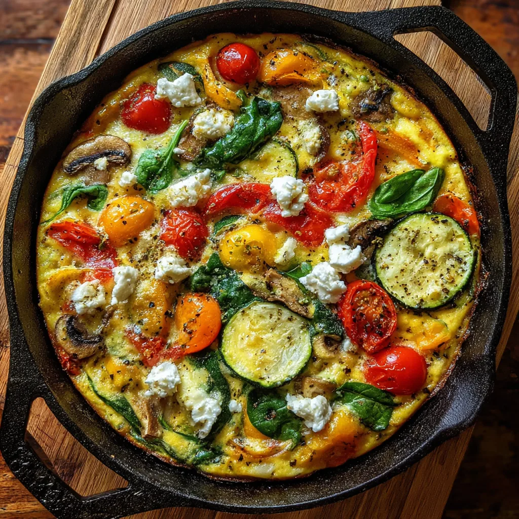 Egg Frittata with Roasted Veggies – Your New Savory Breakfast Casserole Obsession 4 Egg Frittata with Roasted Veggies