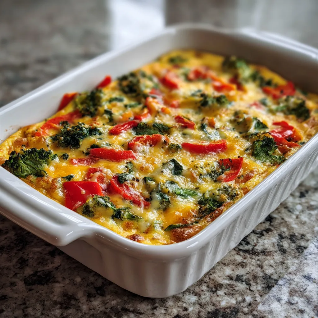 Overnight Veggie & Cheese Casserole