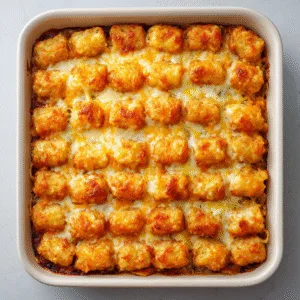 Tater Tot Casserole for a Crowd