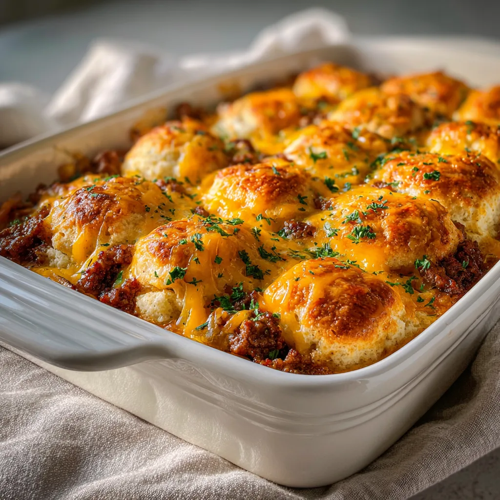 Sausage & Biscuit Breakfast Bake