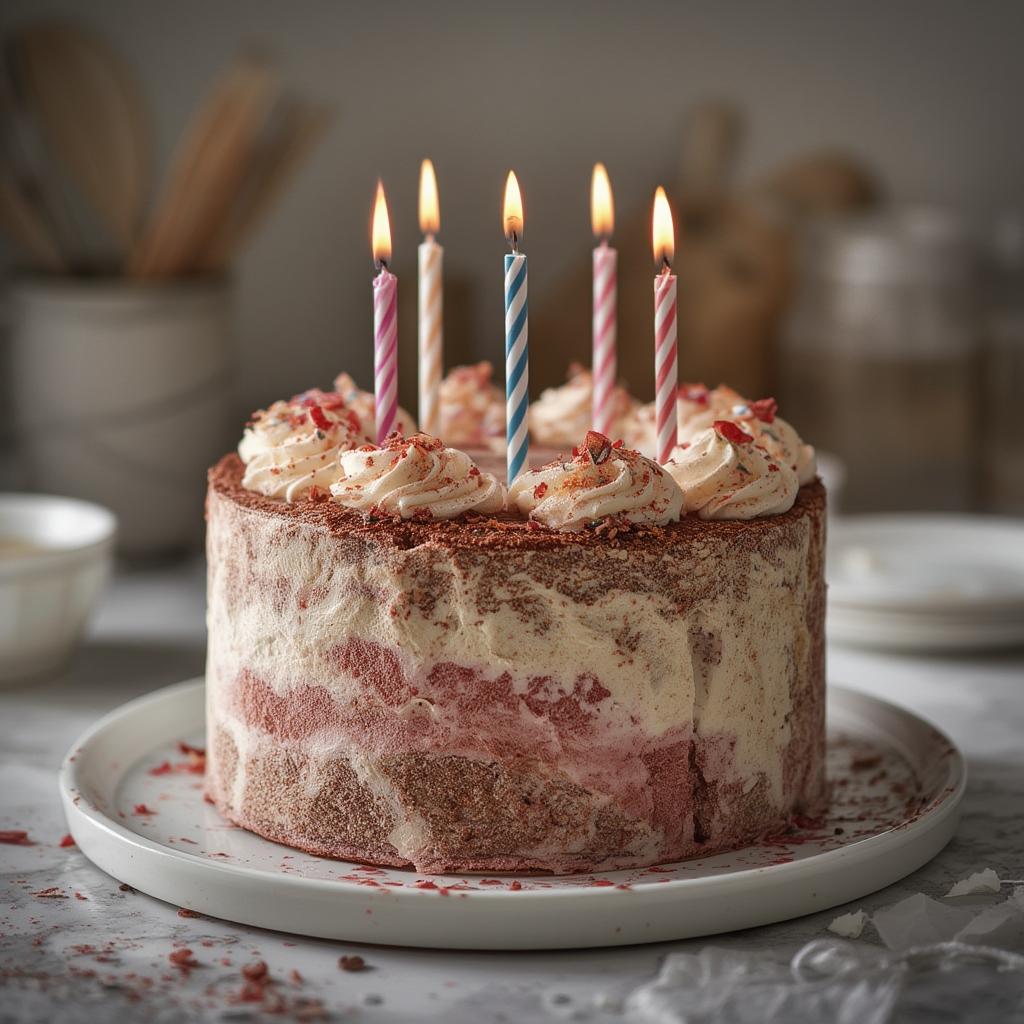 Birthday Neapolitan Cake
