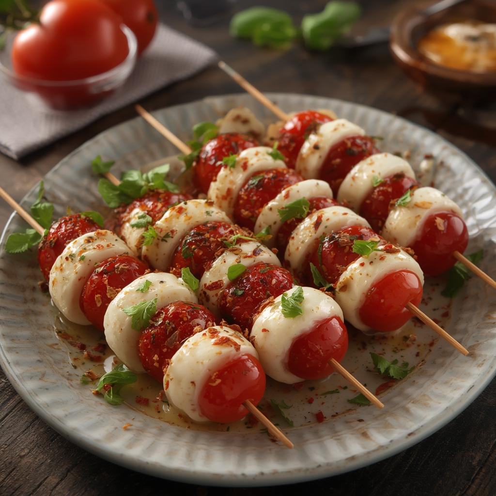 Caprese Skewer Bites: Irresistible Easy Party Appetizer Delight 4 Caprese Skewer Bites