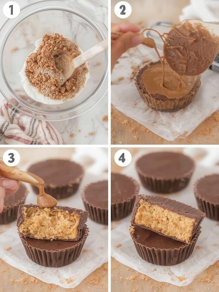 Irresistible DIY Reeses Cups with Crunchy Peanut Butter - Easy Homemade Bliss! 3 DIY Reeses Cups with Crunchy Peanut Butter 7