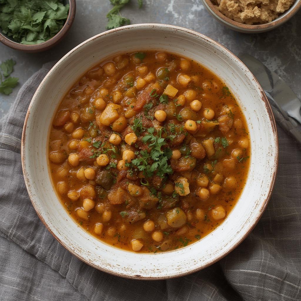 Easy Mediterranean Chickpea Stew - Hearty, Comforting & Delicious! 4 Easy Mediterranean Chickpea Stew