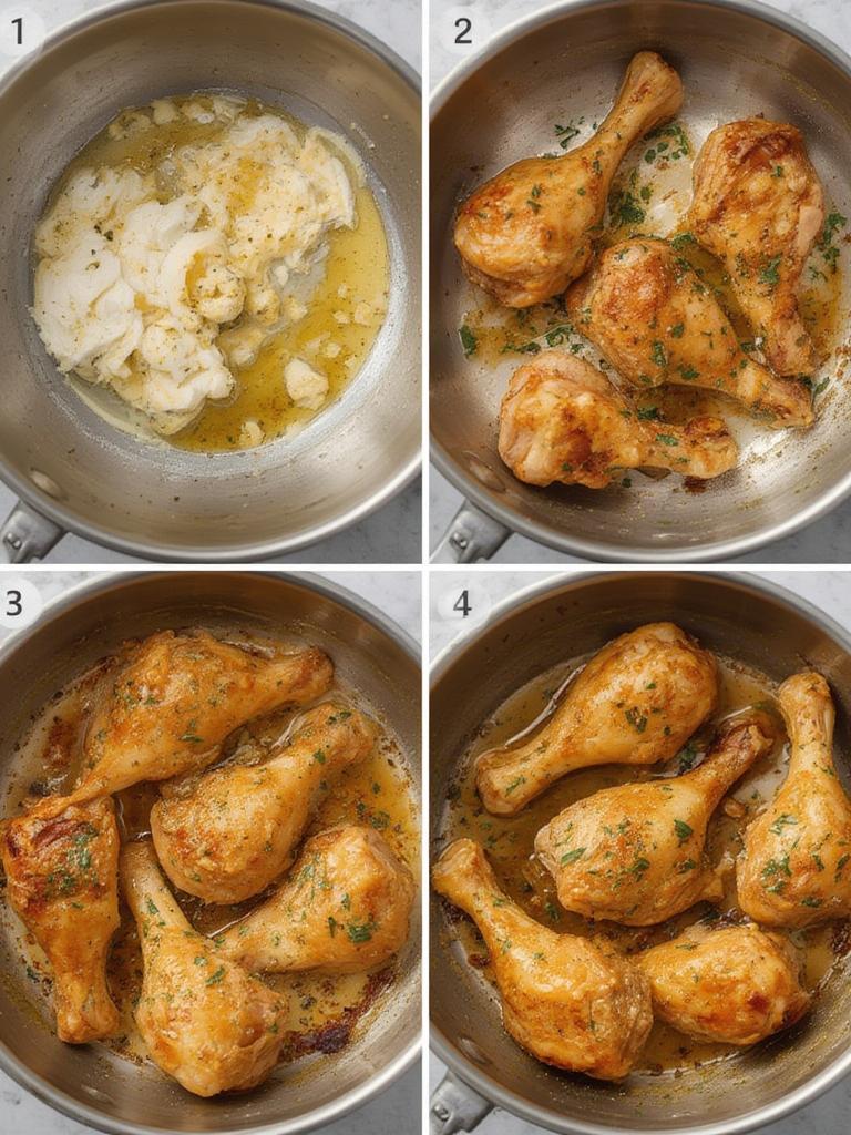 Garlic Butter Chicken Drumsticks : Juicy, Crispy, & Irresistible! 3 Garlic Butter Chicken Drumsticks 2