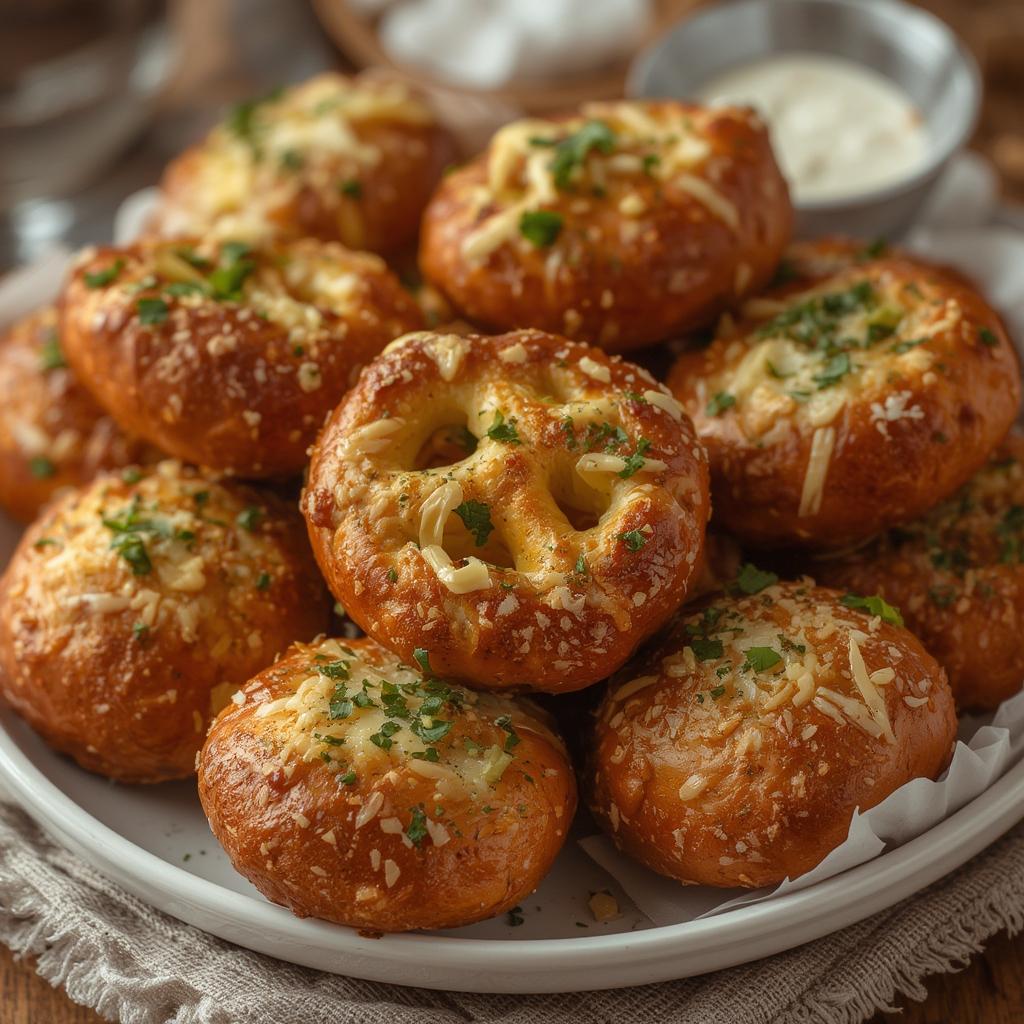 Garlic Parmesan Pretzel Bites