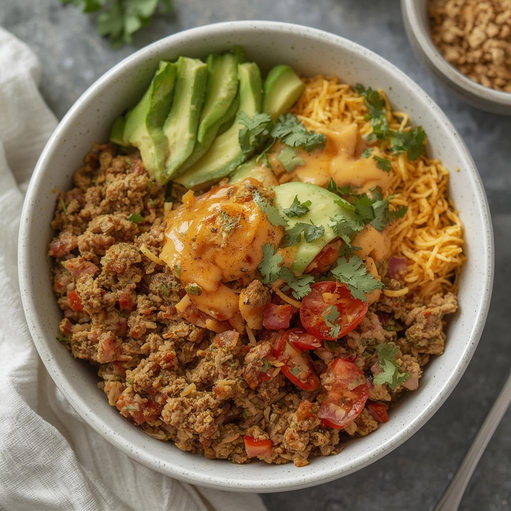 Healthy Ground Turkey Taco Bowls