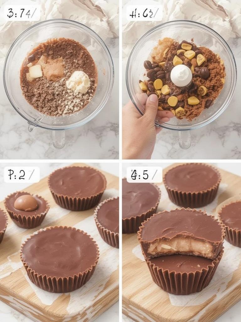 Healthy Reeses Cups with Coconut Oil Chocolate 2