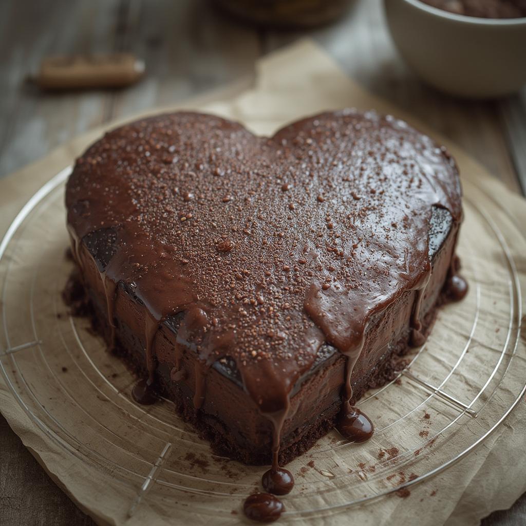 Heart-Shaped Chocolate Hack Cake: Irresistible Romance In Every Bite! 4 Heart Shaped Chocolate Hack Cake