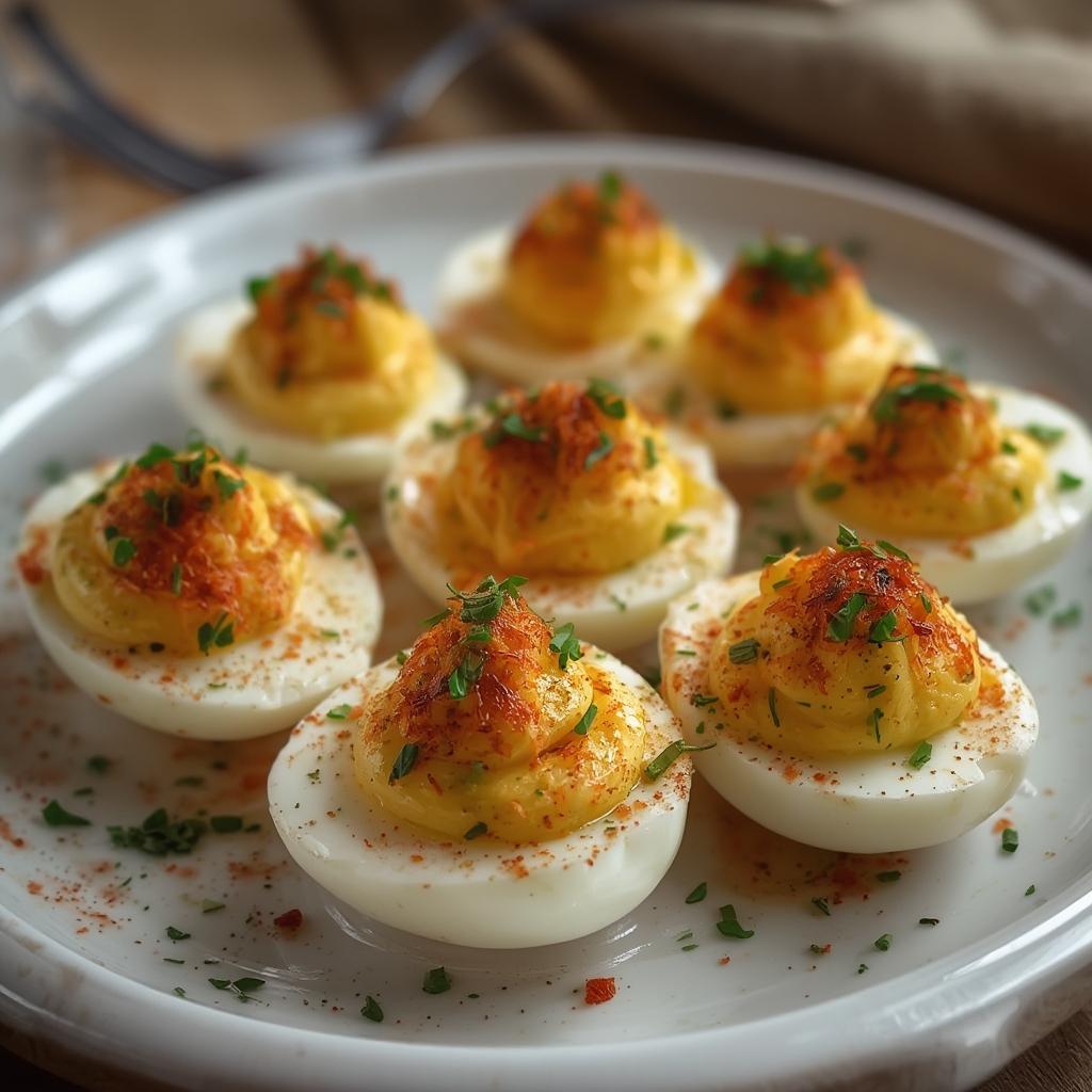 Loaded Deviled Eggs: Irresistibly Creamy & Delicious Party Bites! 4 Loaded Deviled Eggs