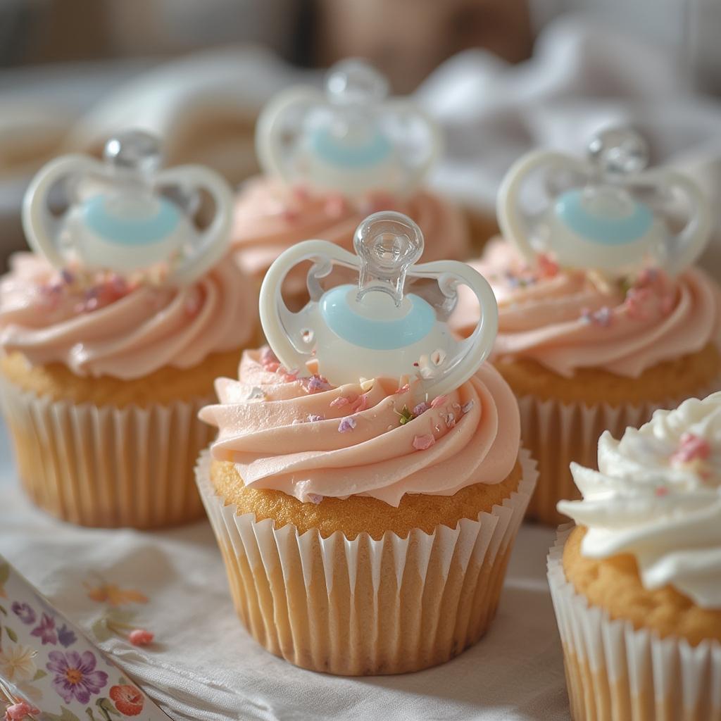 Pastel Pacifier Cupcakes - Adorable Baby Shower Sweet Treats! 4 Pastel Pacifier Cupcakes 6