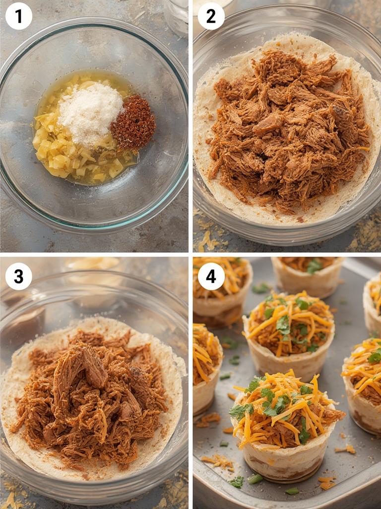 Pulled Pork Taco Cups 2