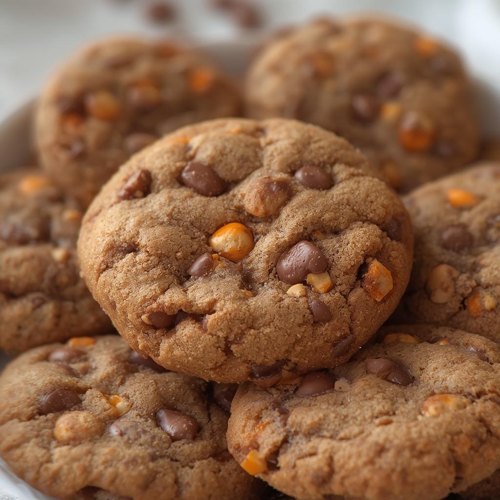 Reese Pieces Cookies Crispy Edge Version