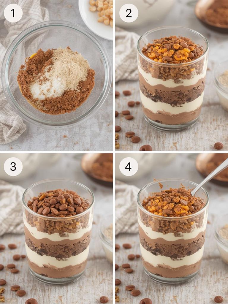Reeses Dessert Parfait No Bake Layered Treat 2