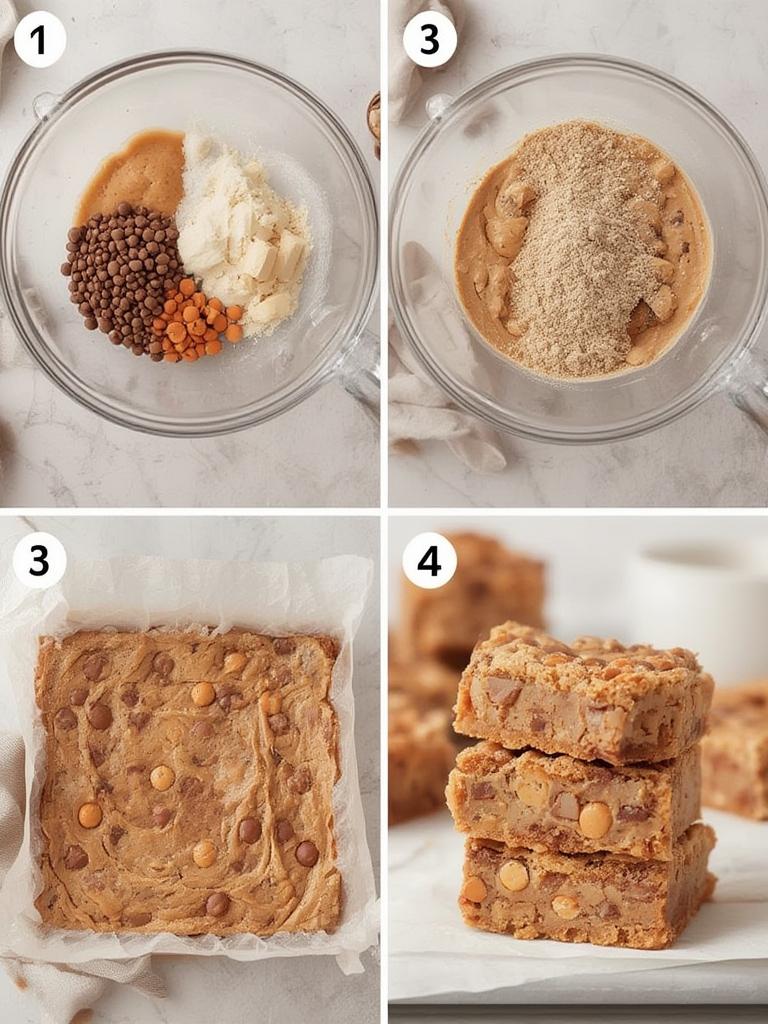 Reeses Pieces Peanut Butter Blondies 2