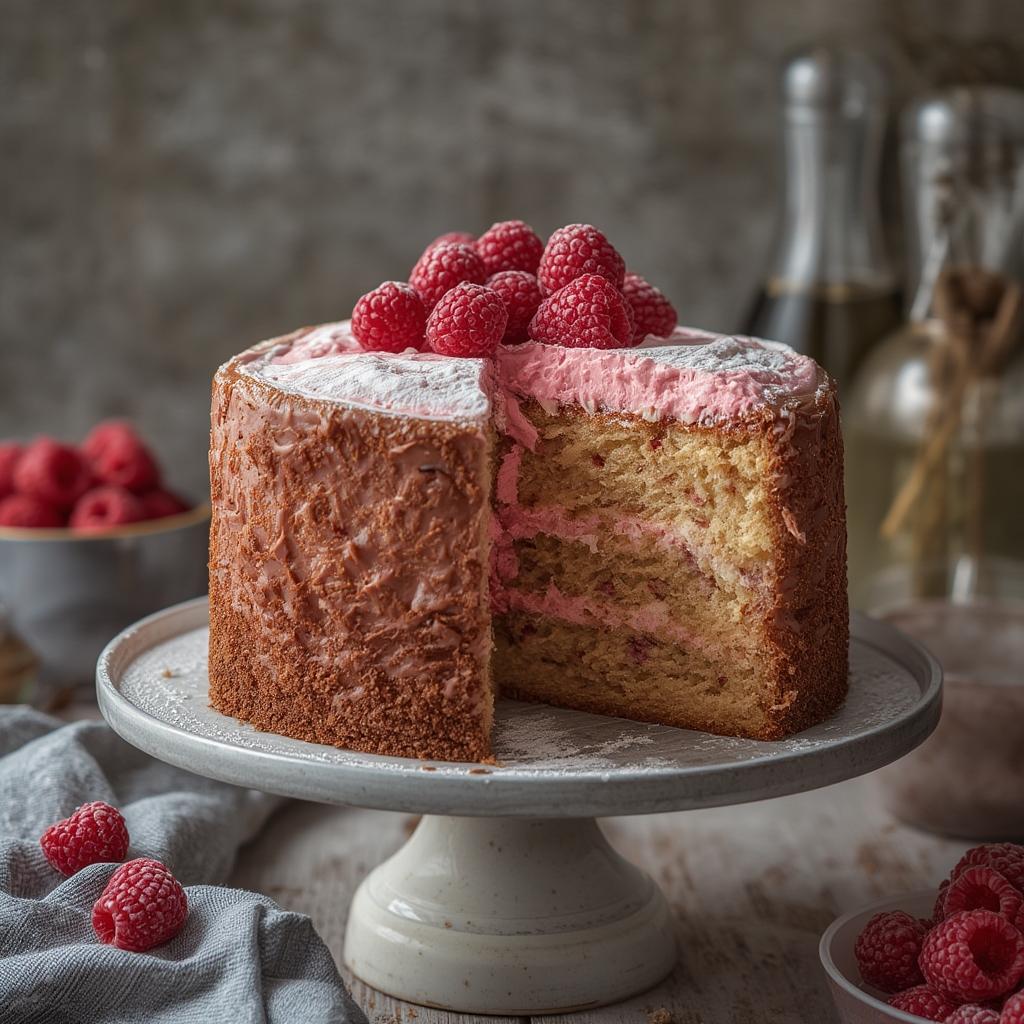 Rosewater Raspberry Sponge Cake - A Heavenly Floral Dessert Bliss! 4 Rosewater Raspberry Sponge Cake