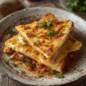 Simple Cheesy Baked Quesadillas