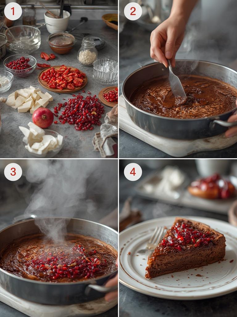 Squidgy Chocolate Pomegranate Torte : Decadent Bliss & Joy! 3 Squidgy Chocolate Pomegranate Torte 5