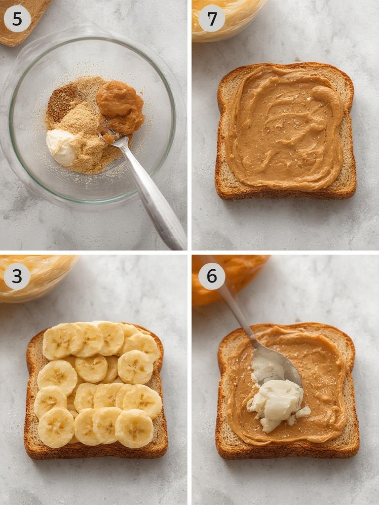 3 ingredient peanut butter banana toast for lazy mornings 2
