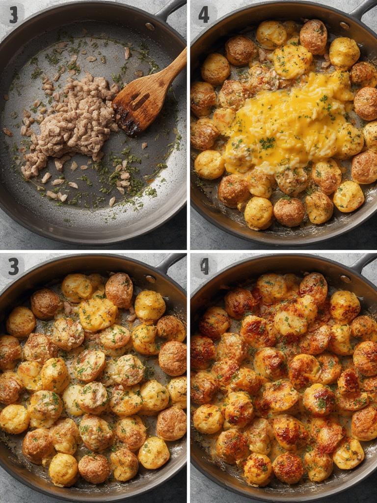 Cheesy Ranch Potatoes and Smoked Sausage 5