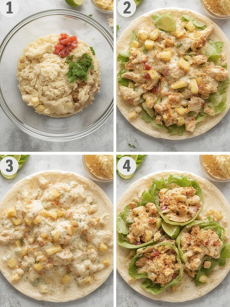 Creamy Garlic Chicken Salad Wraps : Irresistible & Easy Lunch Fix! 3 Creamy Garlic Chicken Salad Wraps 4
