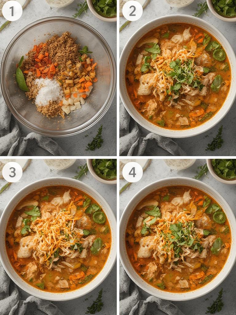 Cooking Easy Thai Chicken Soup step-by-step